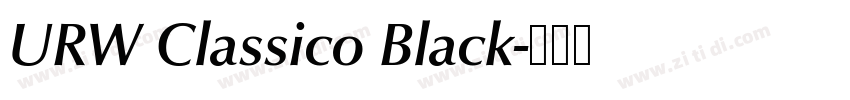 URW Classico Black字体转换 URW Classico Black字体转换